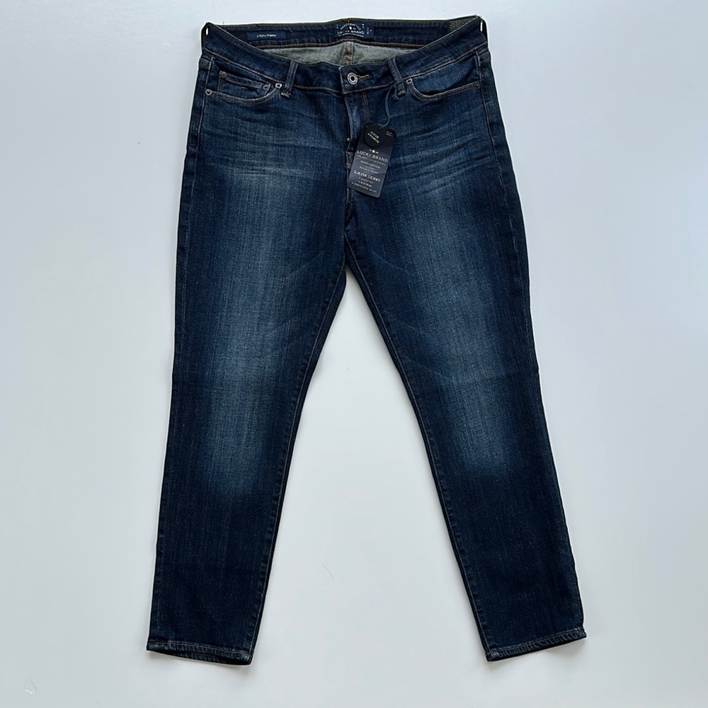 Lucky Lolita skinny stretch Dark Blue Women's Jeans 14 Ankle